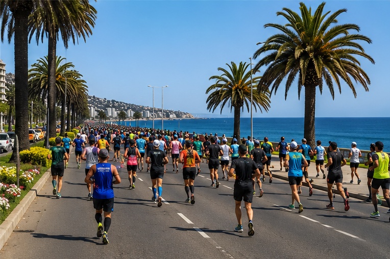 Corredores en Maratón Viña del Mar